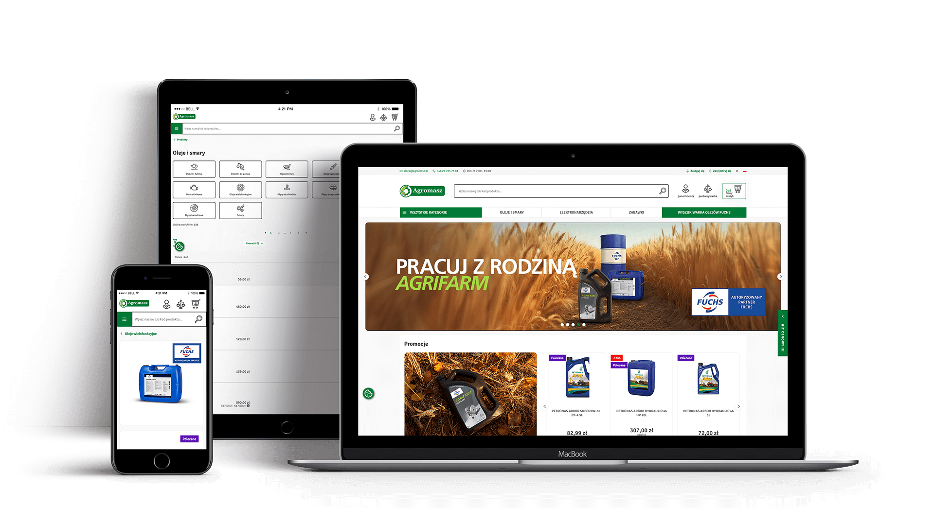 Grafika i szablon Comarch e-sklep dla sklep.Agromasz.pl